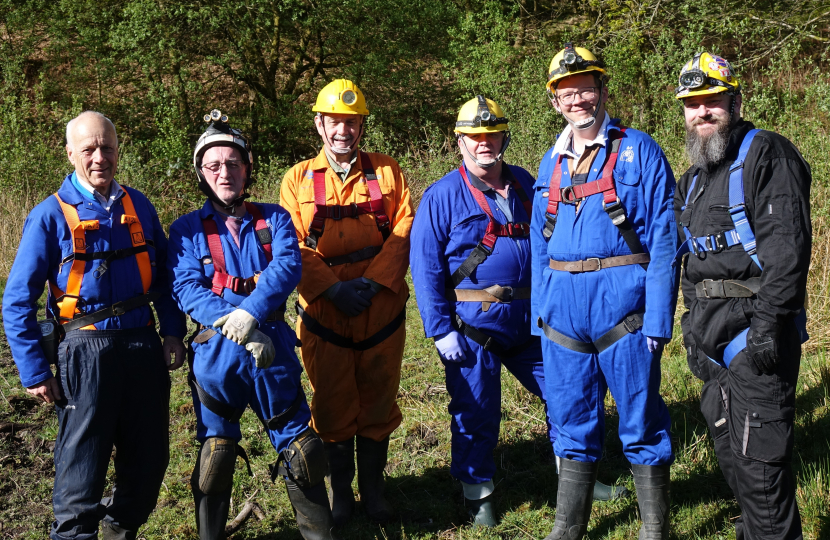 Joel James with the Rhondda Tunnel Society