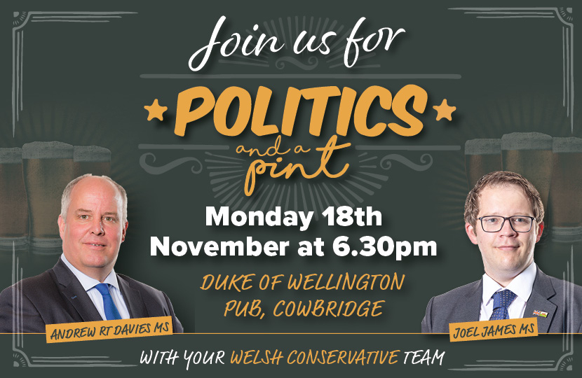 Cowbridge Politics and a Pint Graphic 