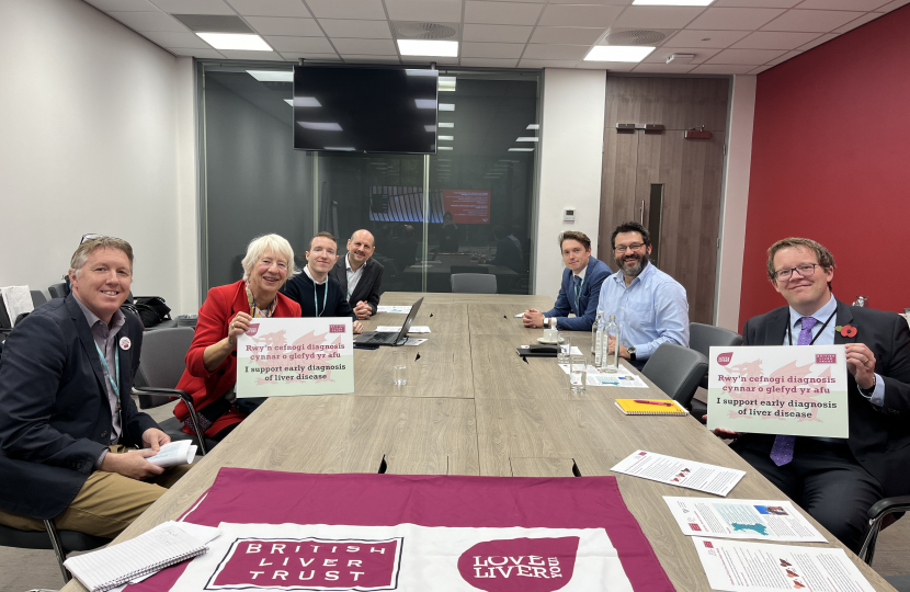 Joel with other members of the Cross Party Group of Liver Cancer and Liver Disease