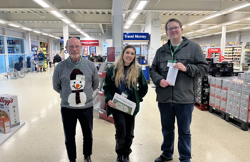 Joel Helping out with Cardiff Foodbank at Tesco, Culverhouse Cross