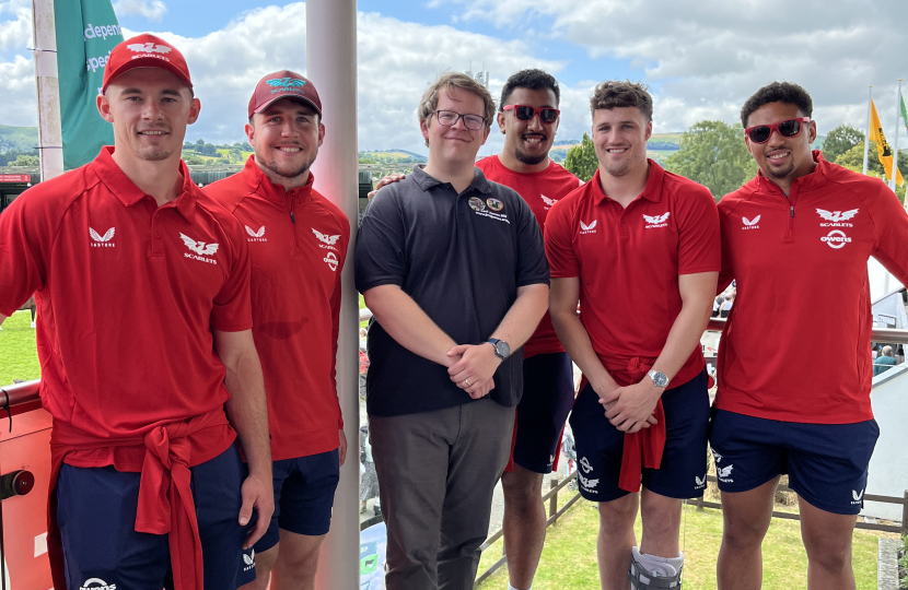 Joel James MS With Scarlets Rugby