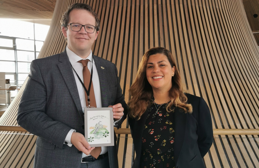 Joel meeting with Núbia Boafo, Brazilian Honorary Consul In Wales