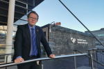 Joel James on steps of Senedd