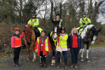 Joel James on horseback with Brynna and Taff Ely Bridleways