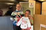 Joel James MS Celebrating Save The Children's Christmas Jumper Day