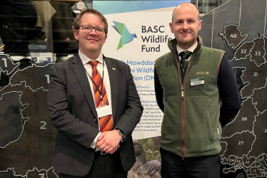 Joel James at BASC Senedd event. 