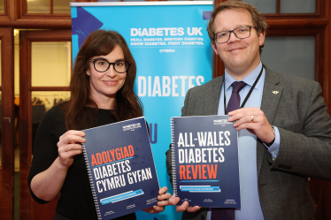 Joel meeting with representatives of Diabetes UK Cymru