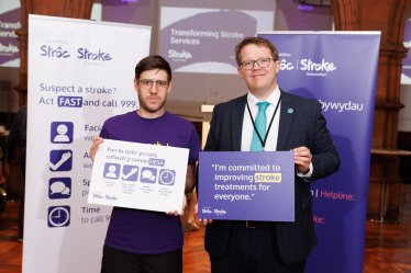 Joel James MS at Stroke Association Event 