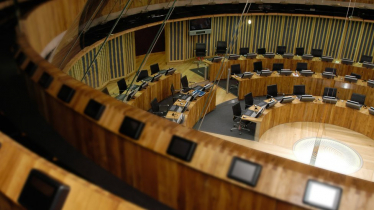 BBC photo of the Senedd chamber 